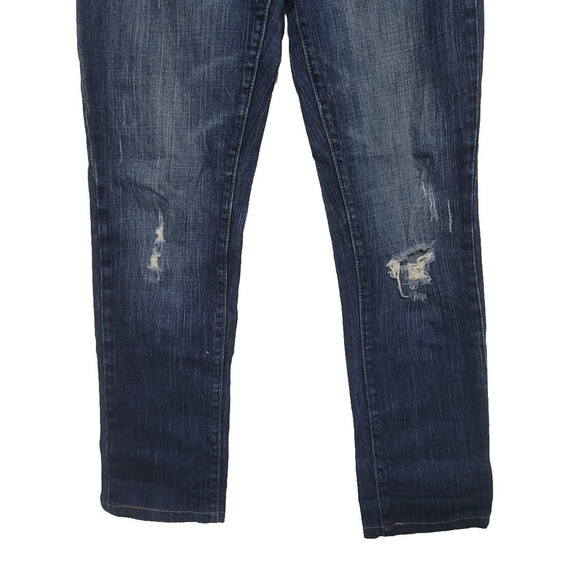 American Eagle Skinny 77 Distressed Jeans Womens Size 6 Long Stretch Denim - Picture 3 of 9